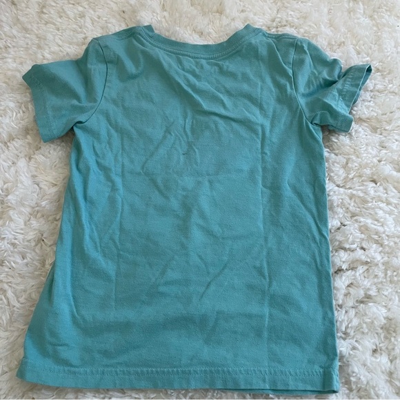 Cat & Jack 5T Kids Spring Easter Dinosaur Teal Blue T-Shirt - Picture 3 of 3